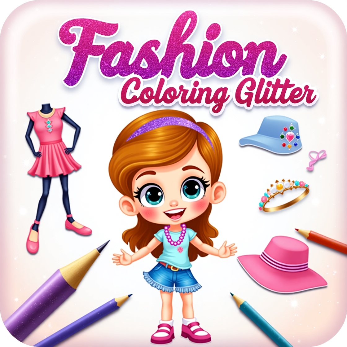 Fashion Coloring Glitter