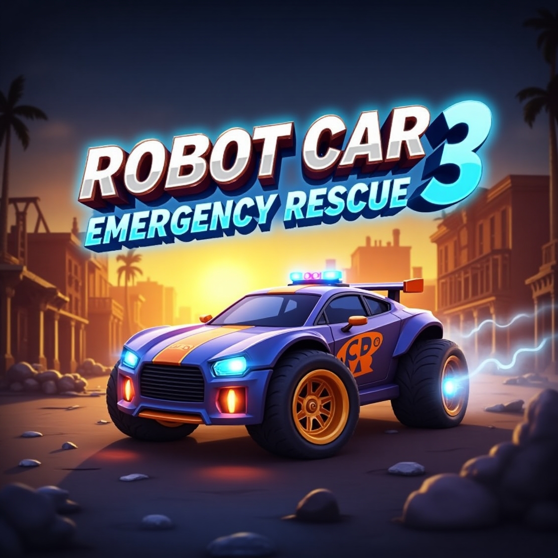 Robot Car Emergency Rescue 3 - Help The Town